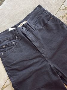 Levi's Black High Waist Wide Leg Jeans
