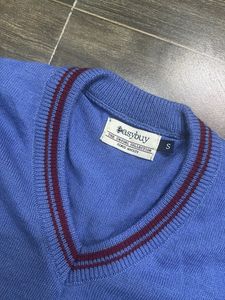 Blue V-Neck Sweater
