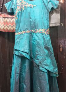 Beautiful Teal Ethnic Gown