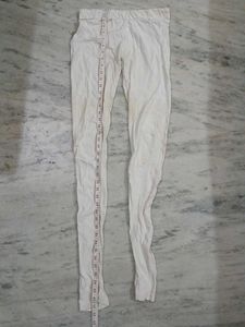 White Cotton Leggings