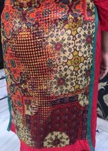Vibrant Ethnic Kurta with Embellishments