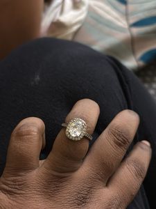 Sparkling Oval Cut Engagement Ring