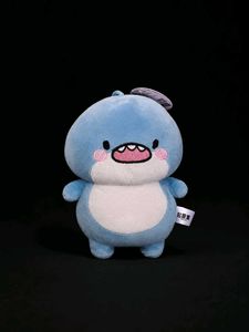 Adorable Kawaii Blue Shark Plushie and bag keychai