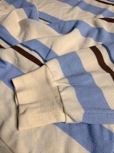 Striped Long Sleeve Polo Shirt