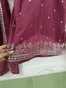rose Embroidered Kurta Set with Dupatta