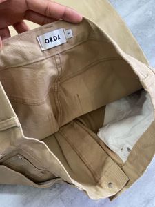 ORDA Modern Tan Balloon Leg Denim Pants