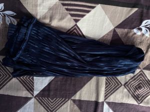 Blue Striped Mesh Fabric