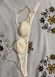 Cream Padded Bra