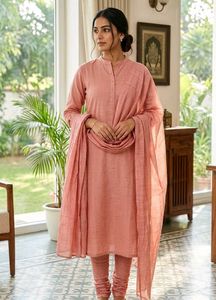 Elegant Pink Kurta Set with Dupatta