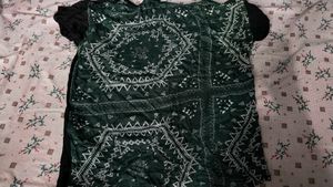 Black T-Shirt with Tribal Pocket and back design