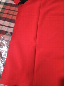 Red Lace Trim Top