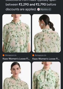 kazo Chic Floral Loose Fit Shirt