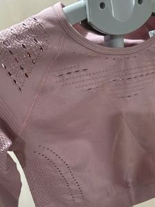 Mauve Cropped Athletic Top