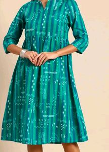 Bohemian Print Knee-Length Dress