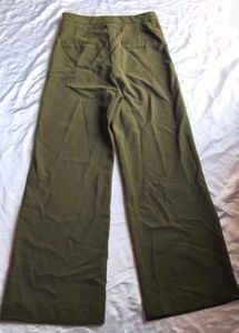 Olive Green Wide Leg Pants