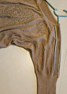 Metallic Color Partywear Top