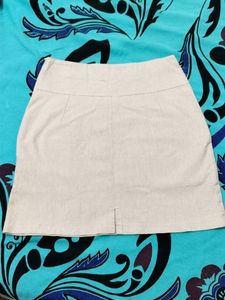Vintage Cream Mini Skirt