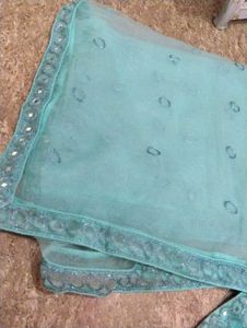 Beautiful Teal Lehenga Choli Set