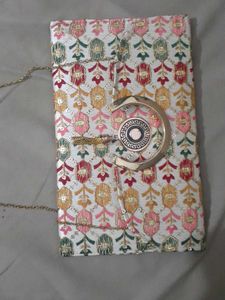 Embroidered Clutch Bag