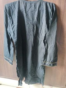Embroidered Neckline Kurta