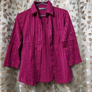 Annabelle Sheer Striped Shirt