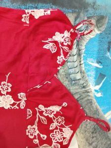 Red Floral Nightsuit