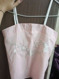 Pink Embroidered top