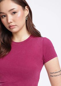 Pink Crop Top and pararllel Set