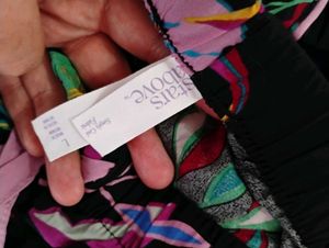 Plus Size Colorful Floral Print Pajama Pants