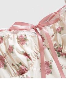 Vintage Floral Puff Sleeve Dress