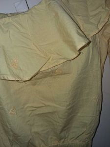 Cute Yellow One-Shoulder Top