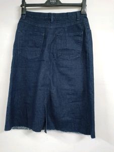 Denim Long Skirt