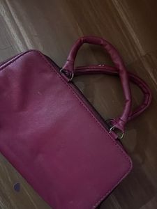 Stylish Maroon Handbag