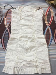 Chic Ruched Strapless Dress