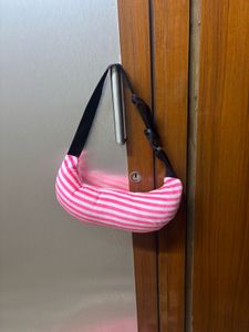 Cute Pink Striped Baby Carrier