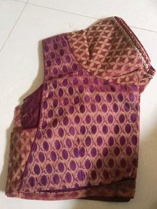 Designer Embroidered Silk Blend Blouse