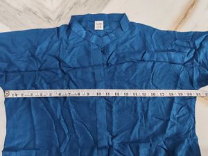 Blue Kurta with Heart Print Palazzos