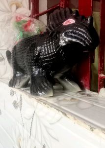 Brand New Black Ceramic Dinosaur Planter Pot -