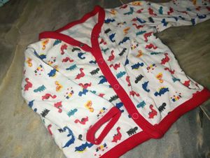 Cute Dinosaur Print Baby Jacket
