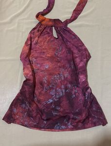 Boho Halter Neck Tie-Dye Top
