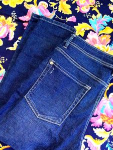 Dark Blue Rough Denim Jean