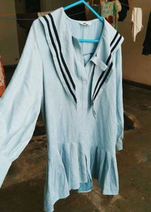 Korean Sailor Collar Dress 🩵💤