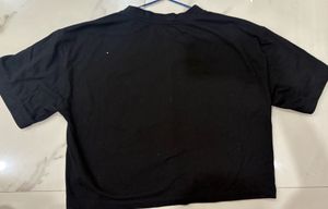 Cute Bear Graphic Crop T-Shirt