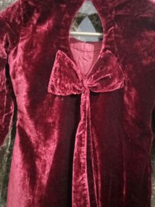 Velvet Maroon One Piece