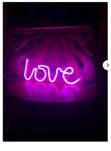 Pink 'Love' Neon Sign