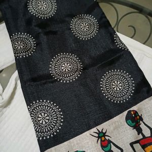 Black Printed Dupatta Stole