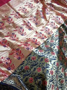 new  Peacock Motif Saree.... fresh saree