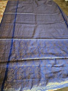 New Royal Blue Banarsi Silk Saree