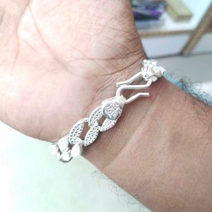SR91 Pure Silver Figaro Chain Bracelet Unisex