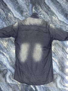 Men's Textured Denim Shirt